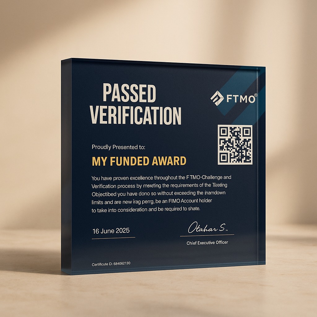Funded Award Plakası